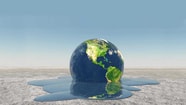 Earth melting into water climate change Environment shutterstock 153806906
