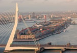 Rotterdam Erasmusbrug en noordereiland