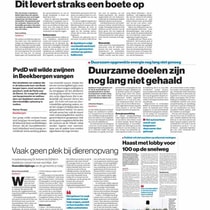 Plan B jaarverslag kranten dia 1