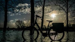 Fiets in het water