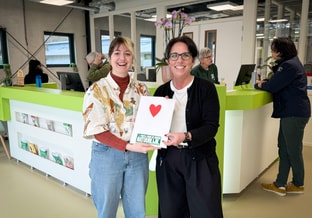 Valentijnsactie met merel