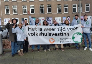 Foto actie pvdd leegstand