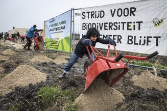 In de lutkemeerpolder in amsterdam west wordt opnieuw actie gevoerd