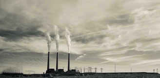 Rokende industrie schoorstenen