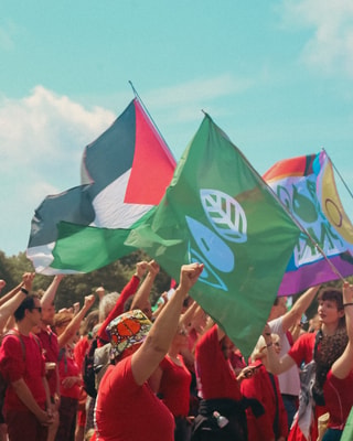 Rode Lijnprotest met PINK