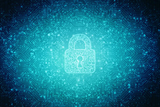 Stock Photo D Illustration Safety Concept Closed Padlock On Digital Background 1058448956