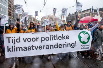 Politiekeklimaatverandering klimaatmars