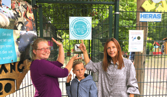 Uitreiking diervriendelijke kinderboerderij