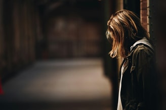 Vrouw op straat