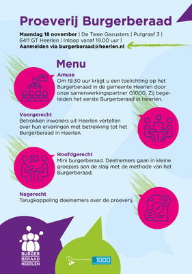 Burgerberaad proeverij extern