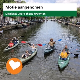 Motie Ligplaats voor schone grachten