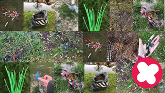 Stop plastic kruisje onder