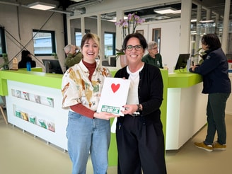 Valentijnsactie met merel