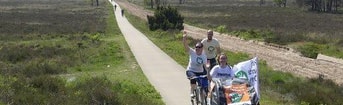 Fietsen over de heide