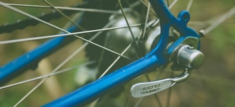 Fiets wiel close up