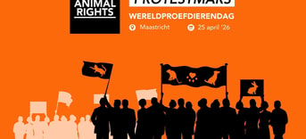 2026 Dierproeven Protest Wereldproefdierendag Eventbanner WPDD Maastricht NL