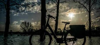 Fiets in het water