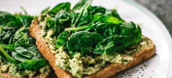 Carnivoor geef het door avocado spinanie brood