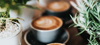 Café koffie kopjes