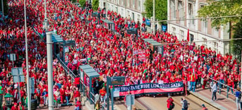 Rode lijn demonstratie den haag 18 mei 2025 jpg