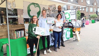 Partij voor de Dieren Ede op verkiezingsmarkt