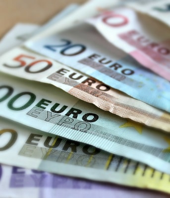Euro biljet geld