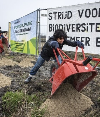 In de lutkemeerpolder in amsterdam west wordt opnieuw actie gevoerd