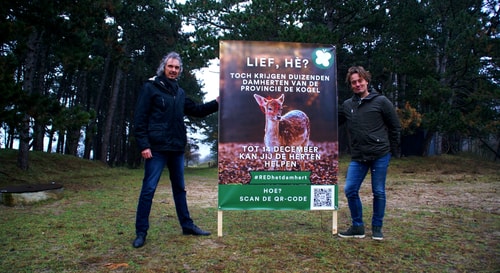 Actie damherten AWD banner