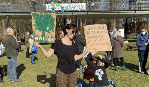 Noorderpark Protest Bomenkap