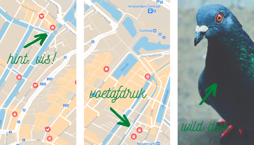 Tips op de plattegrond
