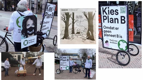Foto 2 acties voor verkiezingen