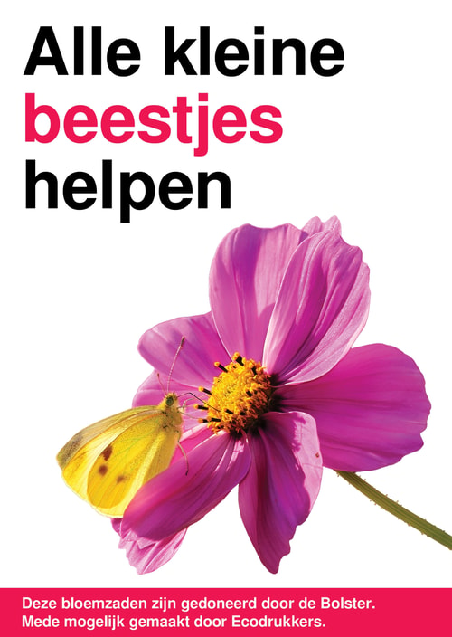 Kaartje bloemenzaad