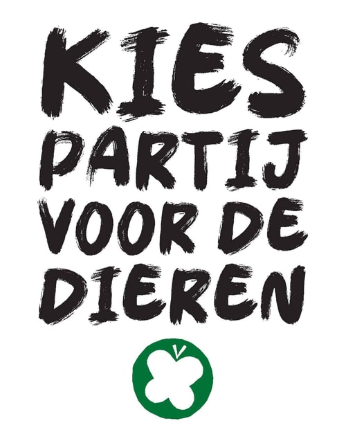 Poster Kies partij voor de dieren