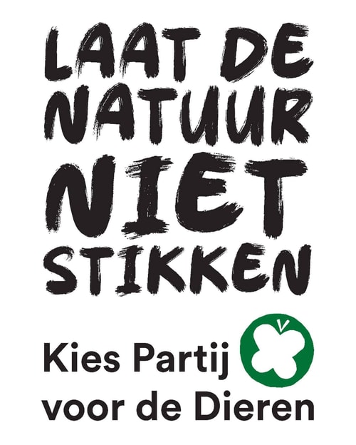Poster Laat de natuur niet stikken