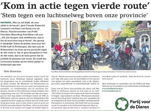 20231109 Kom in actie tegen 4de route Nieuwsblad De Kaap