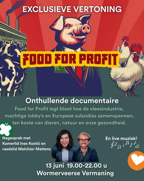 Flyer Food for profit voorkant
