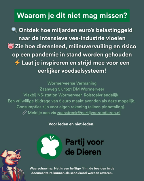 Flyer food for profit achterkant