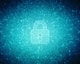 Stock Photo D Illustration Safety Concept Closed Padlock On Digital Background 1058448956